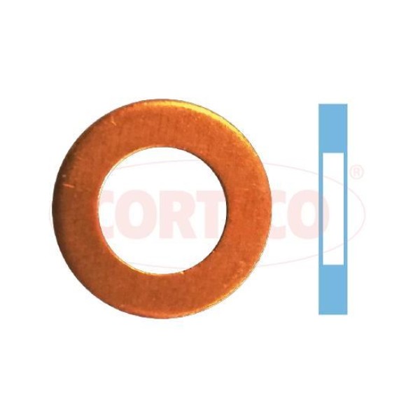 CORTECO 49430772 Conta Halkası. Nozul Tutucu Rı Met 7.00 12.30 2.00 Cop 4 Seal Ring. Nozzle Holder