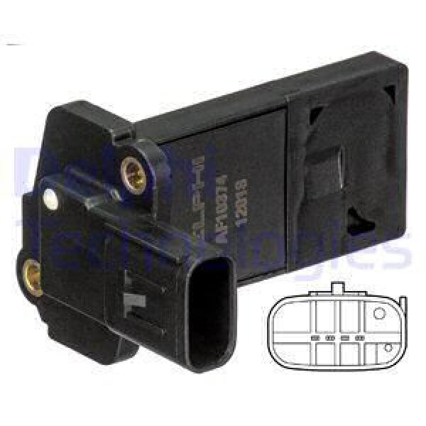 DELPHI AF10374-12B1 Maf Sensörü C-Max-Focus-Galaxy-C-Max-Kuga-Mondeo-S-Max-Connect-C30-C70-S40-S60-S 