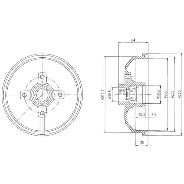 DELPHI BF111 Fren Kampanası Corsa A 82- Corsa B 93- Combo Tigra A 94-