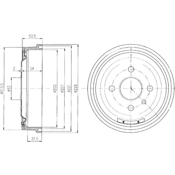 DELPHI BF151 Fren Kampanası Astra F 91- Kadett D 79- Kadett E 84- 1.4I 1.6I