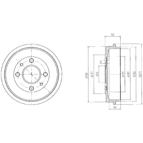 DELPHI BF200 Fren Kampanası Arka Fiat 500. Brava. Bravo. Punto. Punto Van. Tempra. Tipo / Ford Ka /