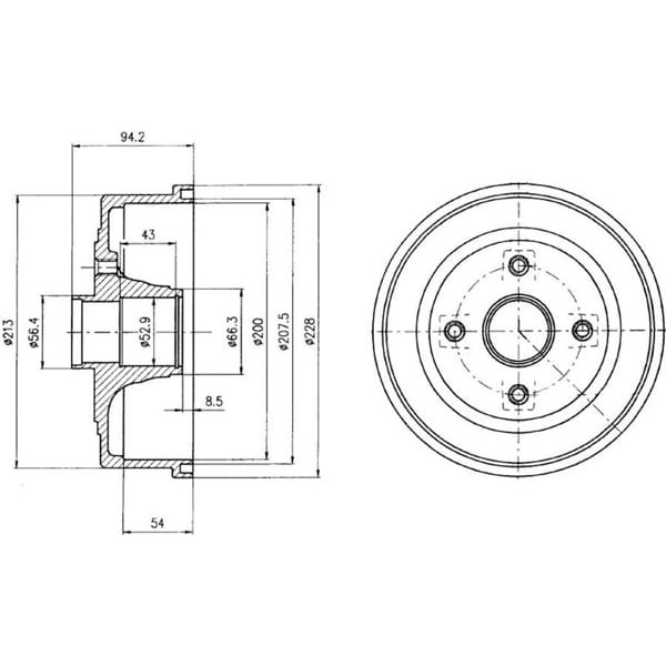DELPHI BF472 Fren Kampanası Absli 