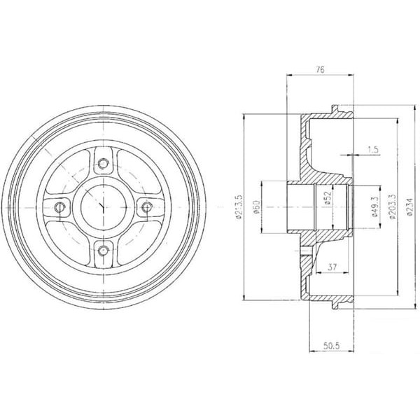 DELPHI BF480 Fren Kampanası Arka Micra III K12 Note E11 