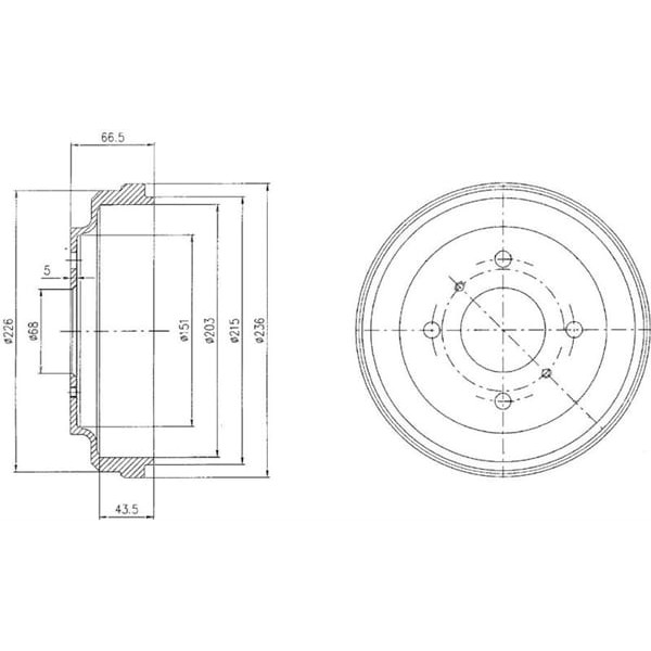 DELPHI BF481 Fren Kampanası Arka Nissan Almera 02/00