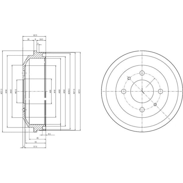 DELPHI BF519 Fren Kampanası Arka Hyundai Accent 00