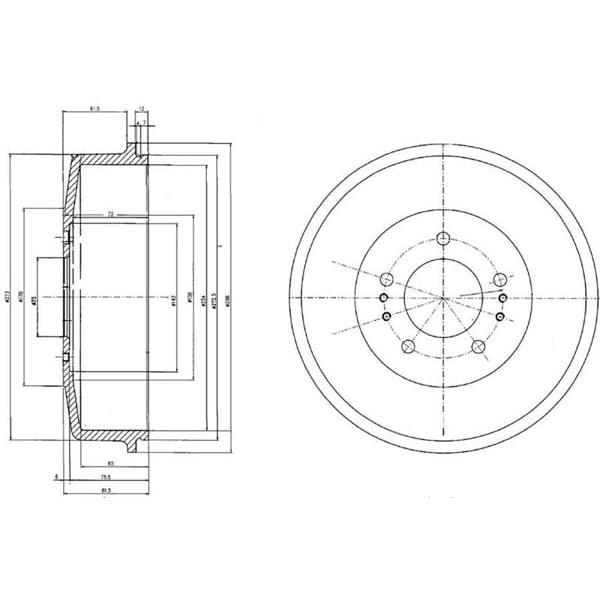 DELPHI BF520 Fren Kampanası Arka Hyundai H100 98 