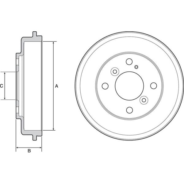 DELPHI BF525 Fren Kampanası Ford Fiesta 10/08- Arka 