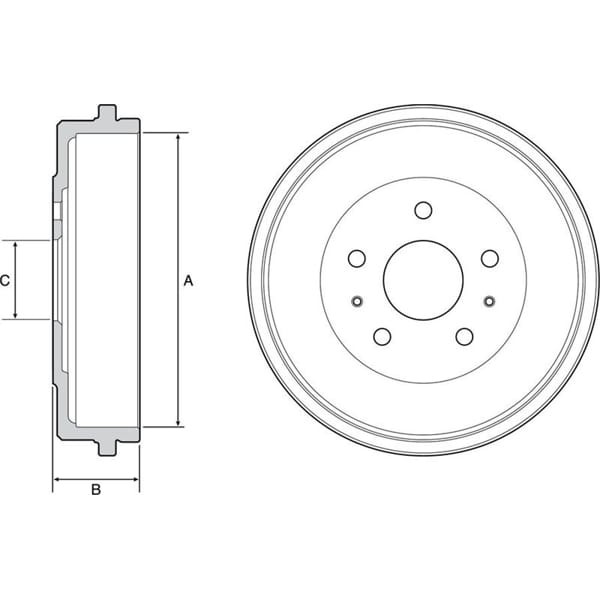 DELPHI BF526 Fren Kampanası Ford Focus 12- Arka