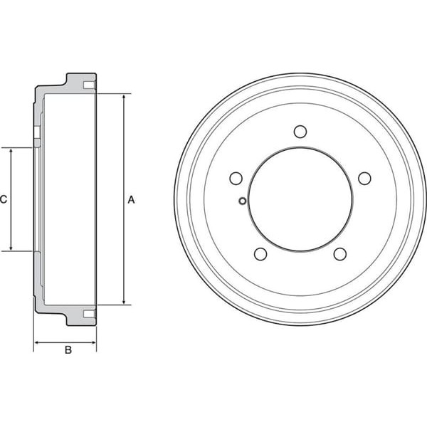 DELPHI BF531 Fren Kampanası Arka Suzuki Grand Vitara 220Mm Option 05/17 
