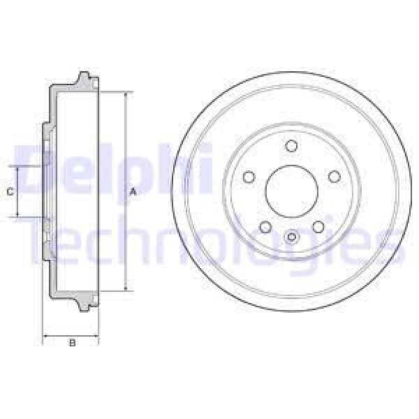 DELPHI BF556 Fren Kampanası Arka Aveo 