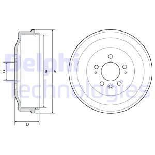 DELPHI BF558 Fren Kampanası Arka Amarok 