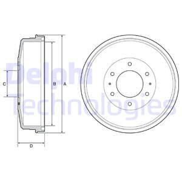 DELPHI BF559 Fren Kampanası Arka L200