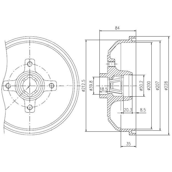 DELPHI BFR111 Fren Kampanası Ve Rulman Arka Opel Corsa. Tigra 08/82