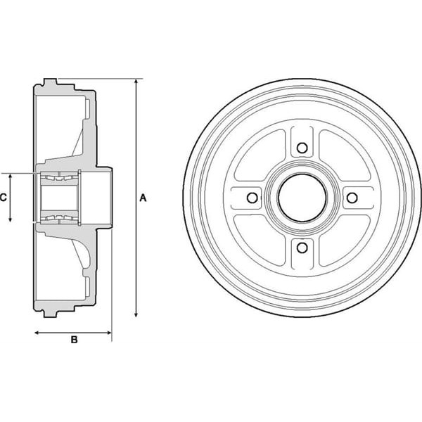 DELPHI BFR496 Arka Fren Kampanası Rulmanlı CLIO-Modus-Grand Modus 04-