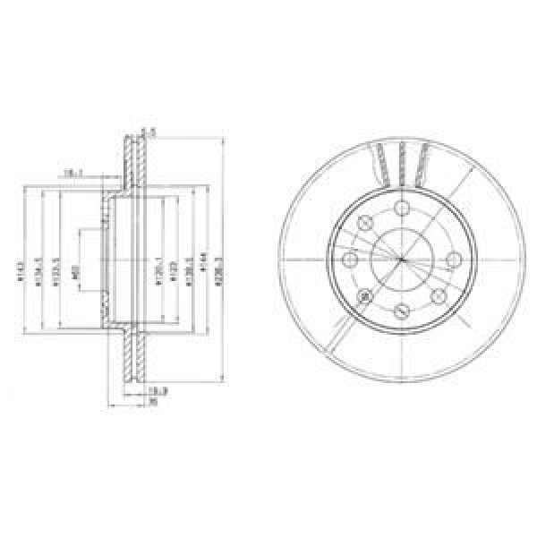 DELPHI BG2278 Fren Diski Ön Aveo T250 T255 05- Kalos 02- Matız 05- Spark 10- Havalı 236Mm