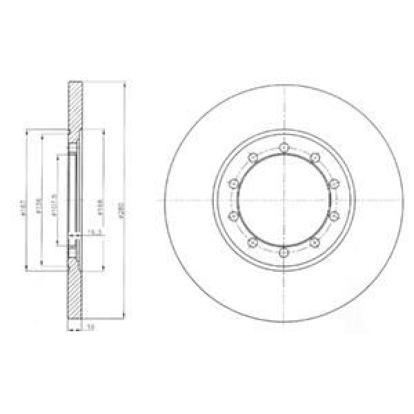 DELPHI BG4075 Fren Diski Arka Transit V347 06- Önden Ve Arkadan Çekıslı Düz 280Mm 10 Bıj.