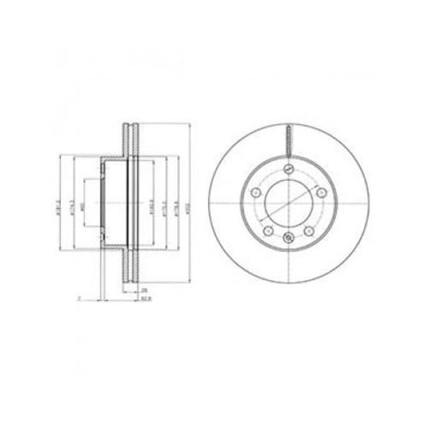DELPHI BG4328 Fren Diski Ön Master III 10- / Movano B 10- / Nv400 10- Havalı 302Mm