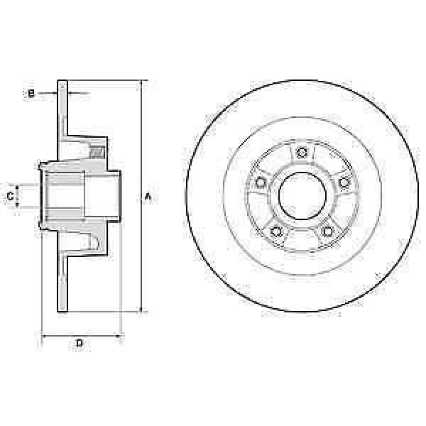 DELPHI BG9133RS Arka Disk Aynası CLIO 06-(300×103,83×5) 