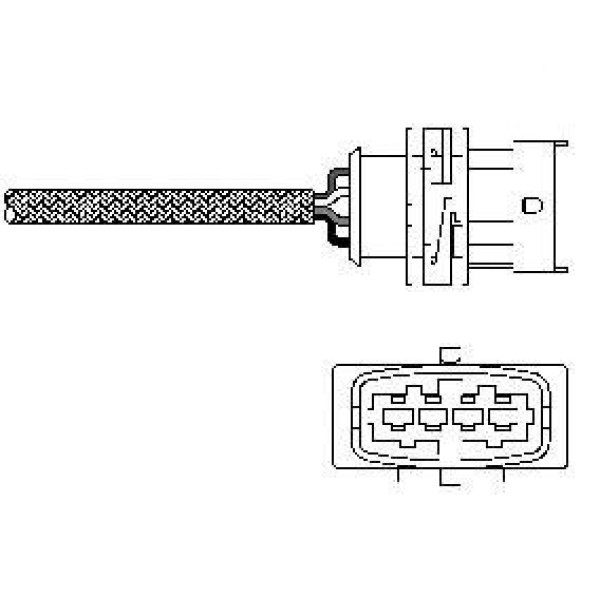 DELPHI ES10789-12B1 Oksijen Sensörü Astra G Vectra C Corsa B C 1.6 Z16Xep
