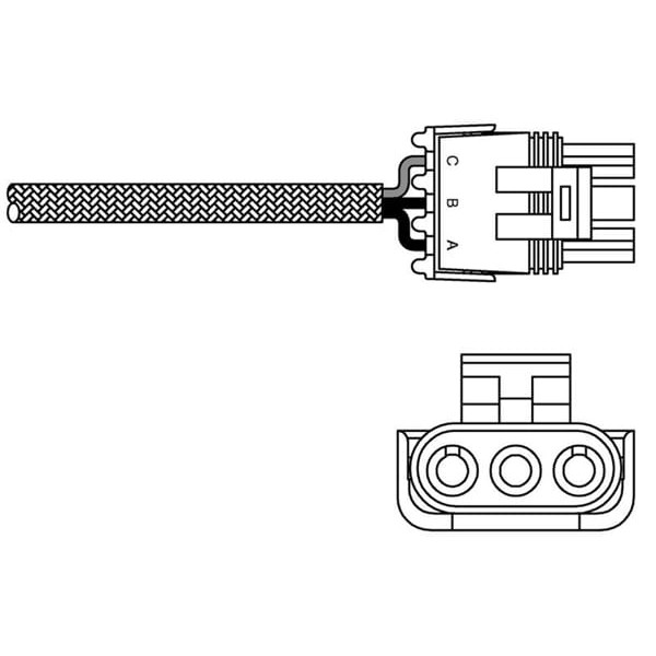 DELPHI ES10969-12B1 Oksijen Sensörü CLIO I Megane I Laguna I Twingo Safrane / Vectra B Omega B 1.8 2