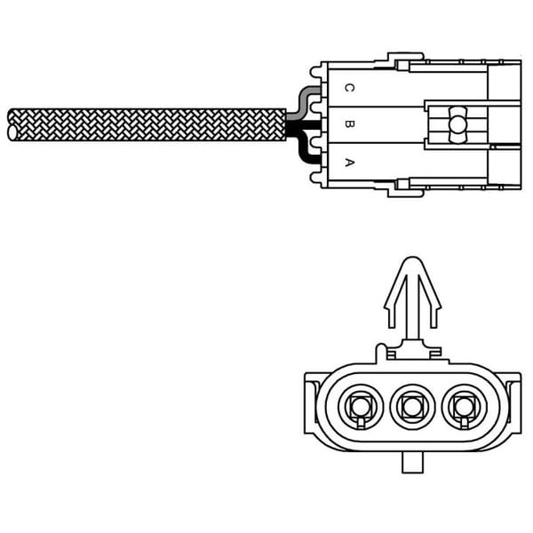 DELPHI ES10970-12B1 Oksijen Sensörü CLIO I II 91-98 Kangoo Laguna / Passat 90-96 / Accent 94-00 2.0
