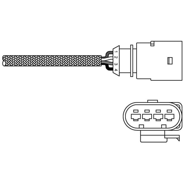 DELPHI ES20289-12B1 Oksijen Sensörü Golf V Polo IV Jetta Passat / A3 / Toledo III Altea Leon II