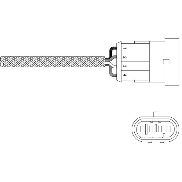 DELPHI ES20302-12B1 Oksijen Sensörü Palio Albea Linea Doblo Bravo II Idea Punto / A1 A3 1.2 16V