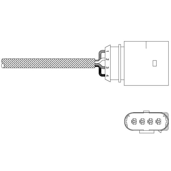 DELPHI ES20338-12B1 Oksijen Sensörü Golf IV Bora Jetta III Passat 2.0 Tfsı 1.6 2.0 1.8 1.6
