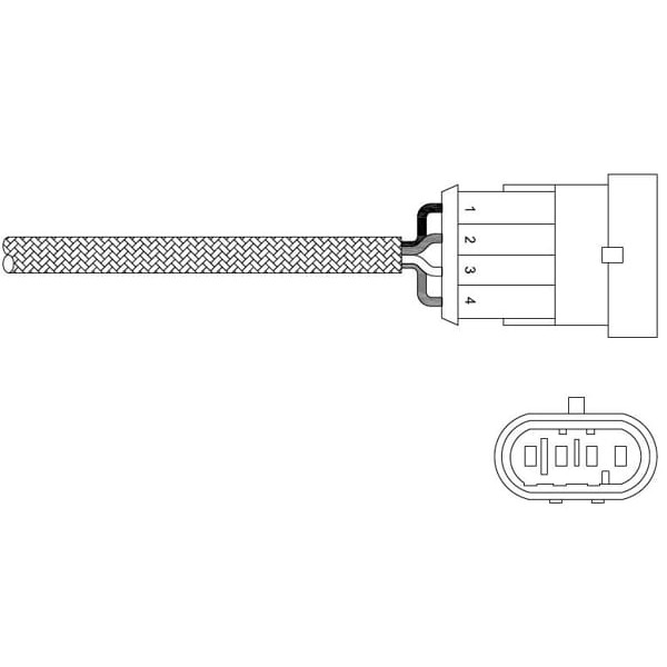 DELPHI ES20344-12B1 Oksijen Sensörü Alfa Romeo 147. 156. Spider; Fiat Doblo. Panda. Stilo; Lancia Ly 