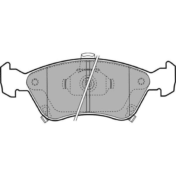 DELPHI LP1231 Fren Balatası Ön Avensis 97-03