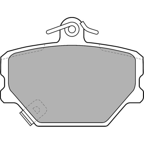 DELPHI LP1465 Fren Balatası Ön Cabrıo 00- Fortwo 07- Roadstar 03-