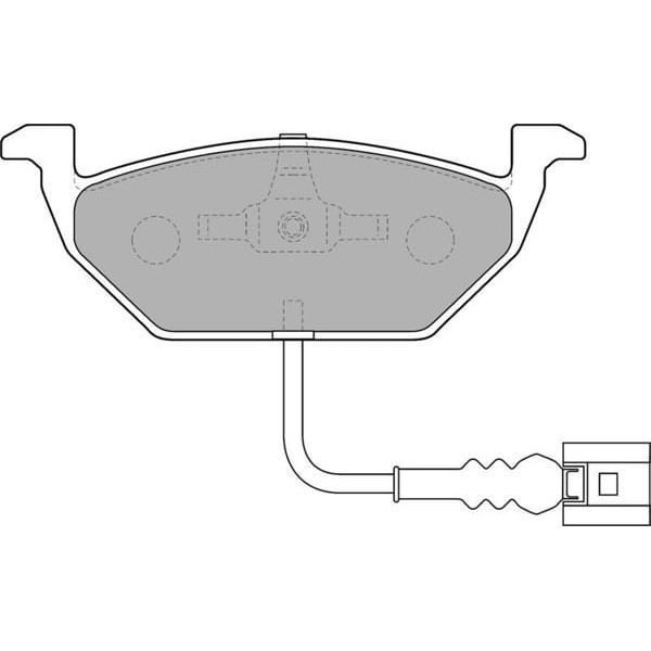 DELPHI LP1514 Fren Balatası Ön Fişli Golf IV 97- Golf V 03- Golf VI 08- Bora 98- Polo IV 01- Jetta I 