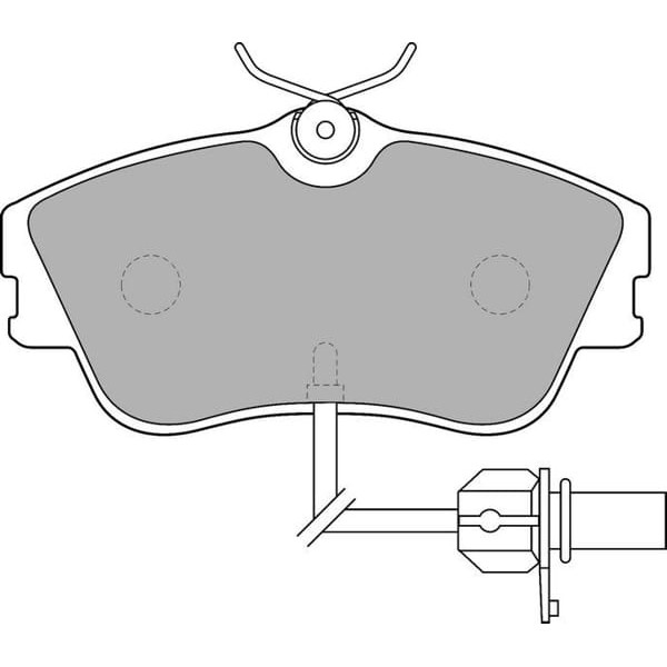 DELPHI LP1542 Fren Balatası Ön Fişli Transporter T4 90-03 