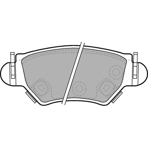 DELPHI LP1553 Fren Balatasıe.No:Lp1307 Opel Astra Zafira 98- Arka