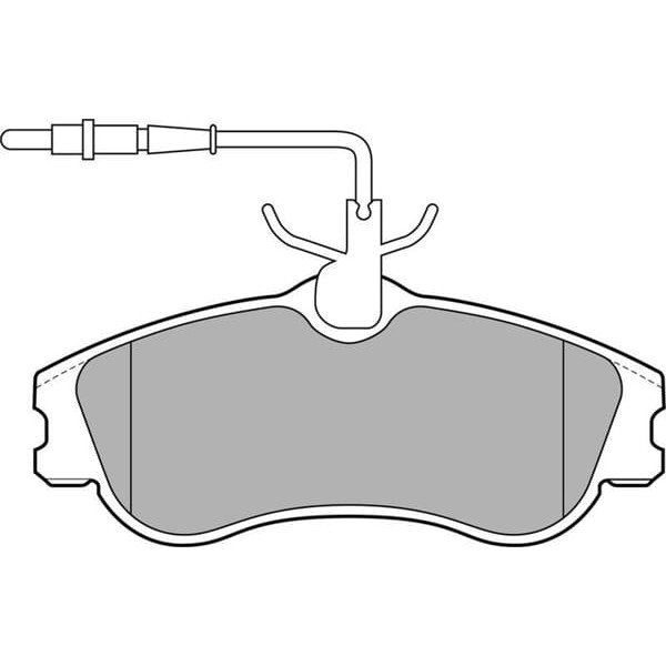 DELPHI LP1607 Fren Balatası Ön Fişli 306 93- Partner 96- / Xsara 97- Berlingo 96- 