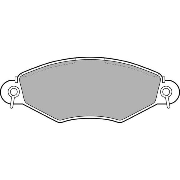 DELPHI LP1617 Fren Balatası Ön 206 98- 306 93- 