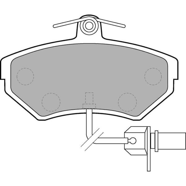 DELPHI LP1631 Fren Balatası Ön Fişli Passat B5 00- / A4 00- / Exeo 09- 