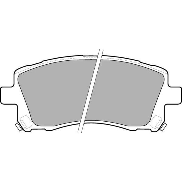 DELPHI LP1663 Fren Balatası Ön Subaru Forester. Impreza. Legacy. Outback 09/86 10/03