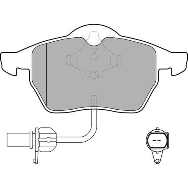 DELPHI LP1672 Fren Balatası Ön Fişli Passat B5 96- / A4 94- A4 00- A6 01- / Exeo 09- / Superb I 02- 