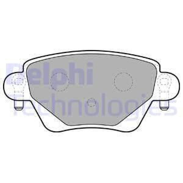 DELPHI LP1682 Fren Balatası Arka Kangoo I 98- / Mondeo III 00-07 / X-Type 01- Küpelı Tıp 