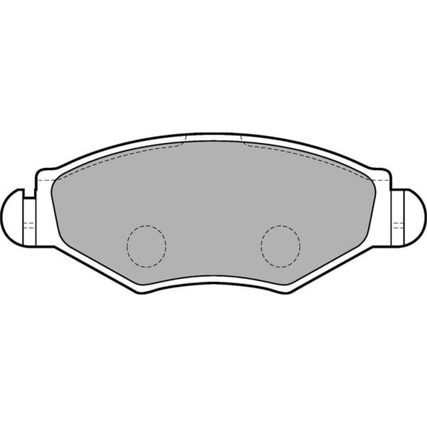 DELPHI LP1699 Fren Balatası Ön 206 98- 206 - Te3 09- Segmanlı 