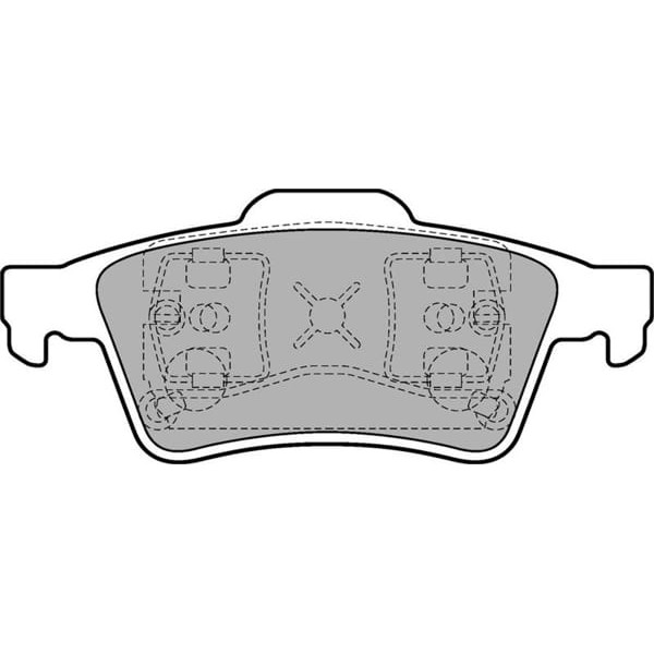 DELPHI LP1701 Fren Balatası Arka Laguna 01- Latitude 11- Vel Satıs 02- Espace 02- / Transit Connect 