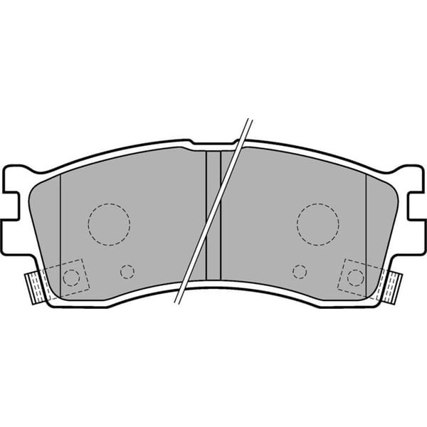 DELPHI LP1702 Fren Balatası Ön Carens 00- Clarus 96- Rio 00- Shuma 98- Absli 