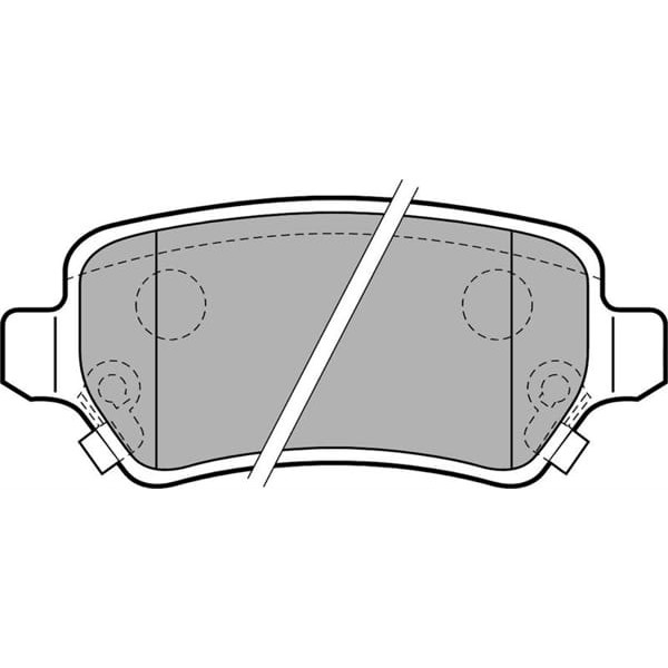 DELPHI LP1717 Fren Balatası Arka Astra G 98- Astra H 04- Corsa C 00- Combo 00- Zafira B 05- Zafira A 