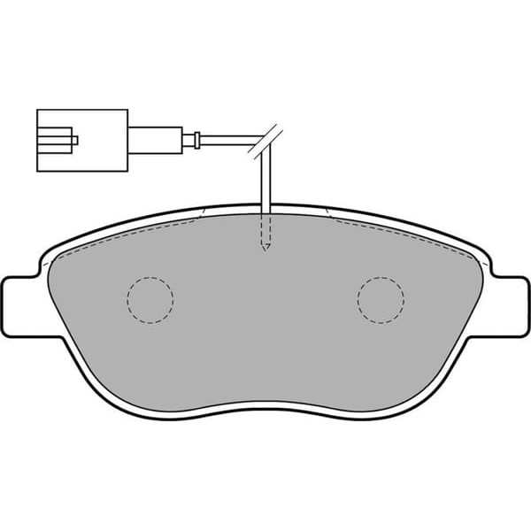 DELPHI LP1721 Fren Balatası Ön Fişli 500 L Linea 07- Doblo 10- Fiorino 09- Bravo II 07- 1.4 T-Jet 1. 
