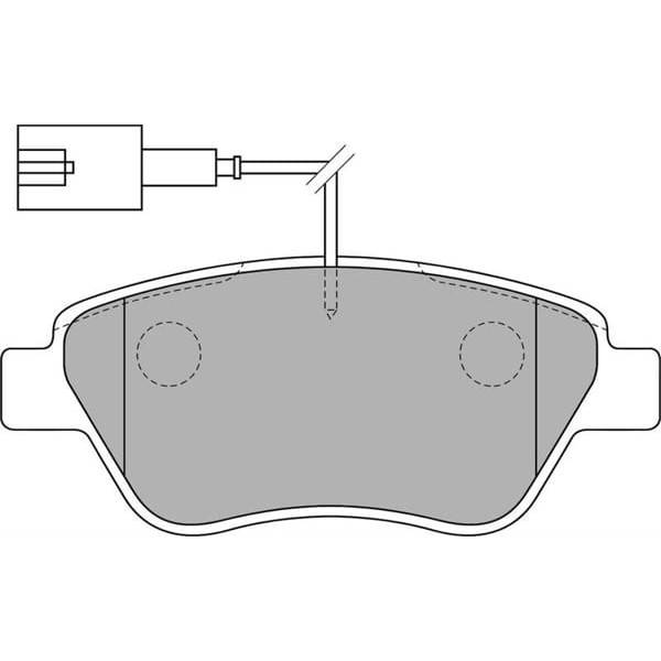 DELPHI LP1722 Fren Balatası Ön Tek Fişli 500 07- Albea Linea 07- Doblo Cargo Fiorino 08- Bravo II 07 