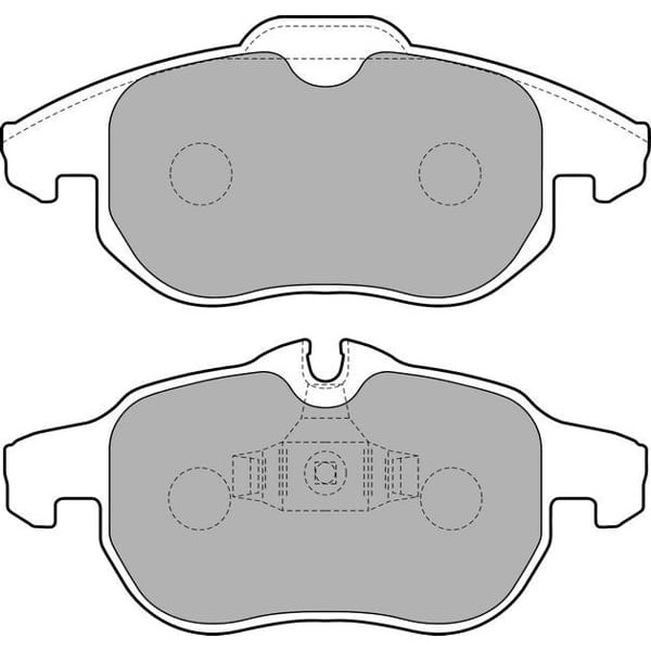 DELPHI LP1723 Fren Balatası Ön Croma 05- / Astra H 04- 2.0 Turbo Vectra C 02- Sıgnum 02- / 9-3