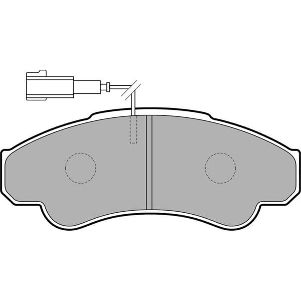 DELPHI LP1751 Fren Balatası Ön Fişli Ducato 94-02 / Boxer 94-02 / Jumper 94-02 18Q Büyük Tıp 