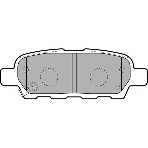 DELPHI LP1807 Fren Balatası Arka Koleos 08- / Tııda 07- Qashqai 07-11 X-Traıl 01- Cube 10- Murano /