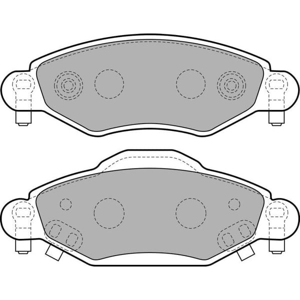 DELPHI LP1840 Fren Balatası Ön Yaris 03-10 1.5 Vvtı 1.4 D4D Küpelı Tıp 